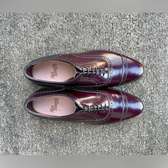 Brand New Allen Edmonds Vintage Cordovan Color Oxford Shoes - Picture 10 of 11